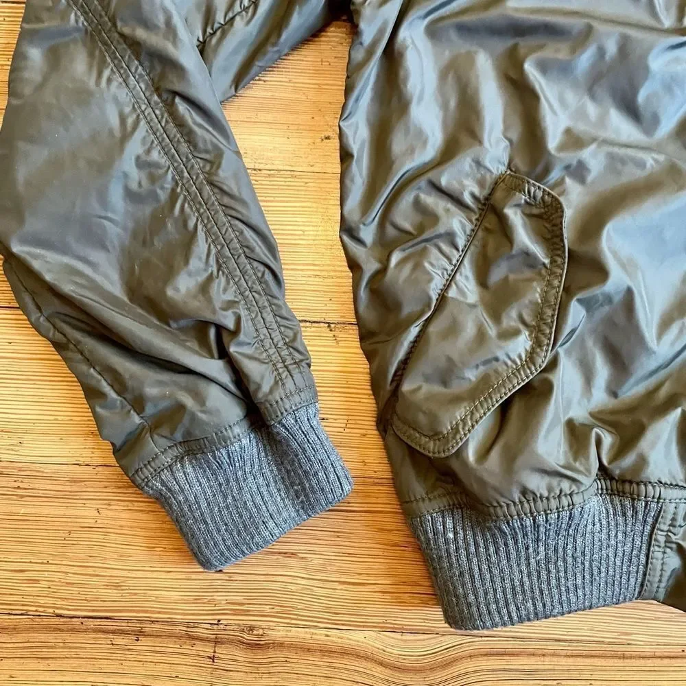 J. Crew bonded nylon bomber jacket. Size M.